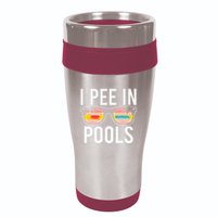 I Pee In Pools 16oz Travel Tumbler
