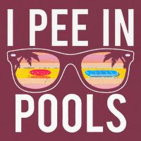 I Pee In Pools 16oz Travel Tumbler