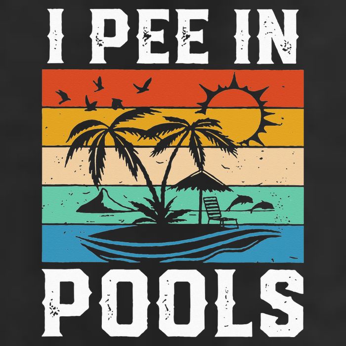 I Pee in Pools Funny Sayings for Pools Swimming Cool Comfort Performance Bucket Hat