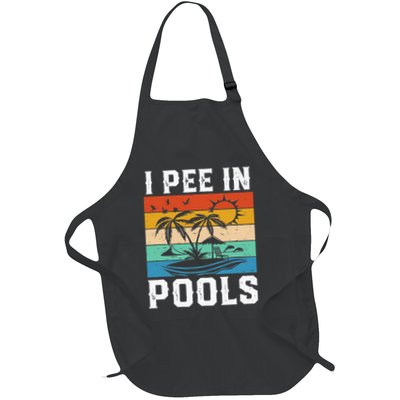 I Pee in Pools Funny Sayings for Pools Swimming Apron