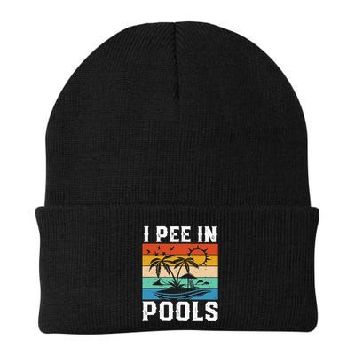 I Pee in Pools Funny Sayings for Pools Swimming Beanie