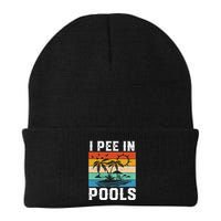 I Pee in Pools Funny Sayings for Pools Swimming Beanie