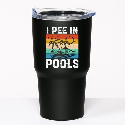 I Pee in Pools Funny Sayings for Pools Swimming Tumbler