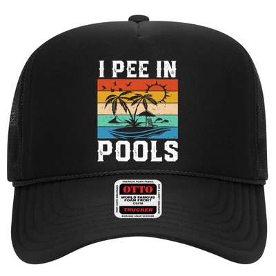 I Pee in Pools Funny Sayings for Pools Swimming Trucker Hat