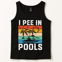 I Pee in Pools Funny Sayings for Pools Swimming Tank Top