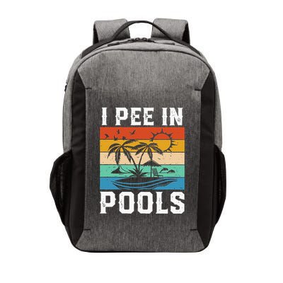 I Pee in Pools Funny Sayings for Pools Swimming Vector Backpack