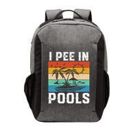 I Pee in Pools Funny Sayings for Pools Swimming Vector Backpack