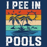 I Pee in Pools Funny Sayings for Pools Swimming Infant Baby Jersey Bodysuit