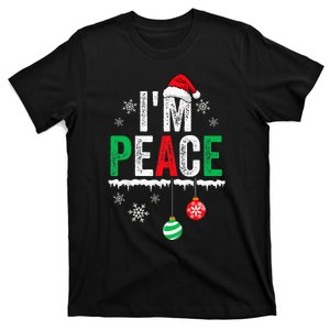 IM Peace I Come In Peace Funny Matching Couple Christmas T-Shirt