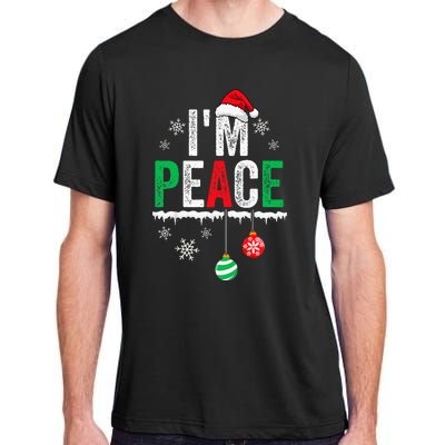 IM Peace I Come In Peace Funny Matching Couple Christmas Adult ChromaSoft Performance T-Shirt