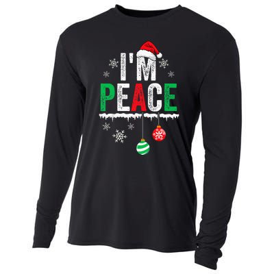 IM Peace I Come In Peace Funny Matching Couple Christmas Cooling Performance Long Sleeve Crew