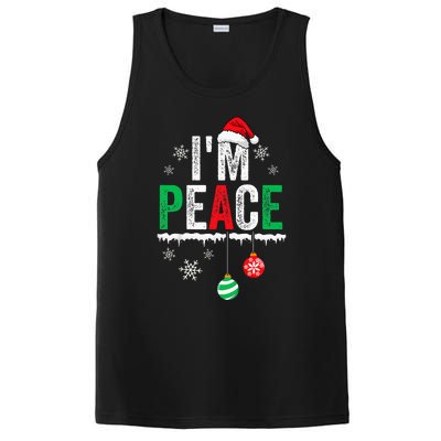 IM Peace I Come In Peace Funny Matching Couple Christmas PosiCharge Competitor Tank