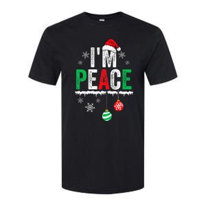 IM Peace I Come In Peace Funny Matching Couple Christmas Softstyle CVC T-Shirt