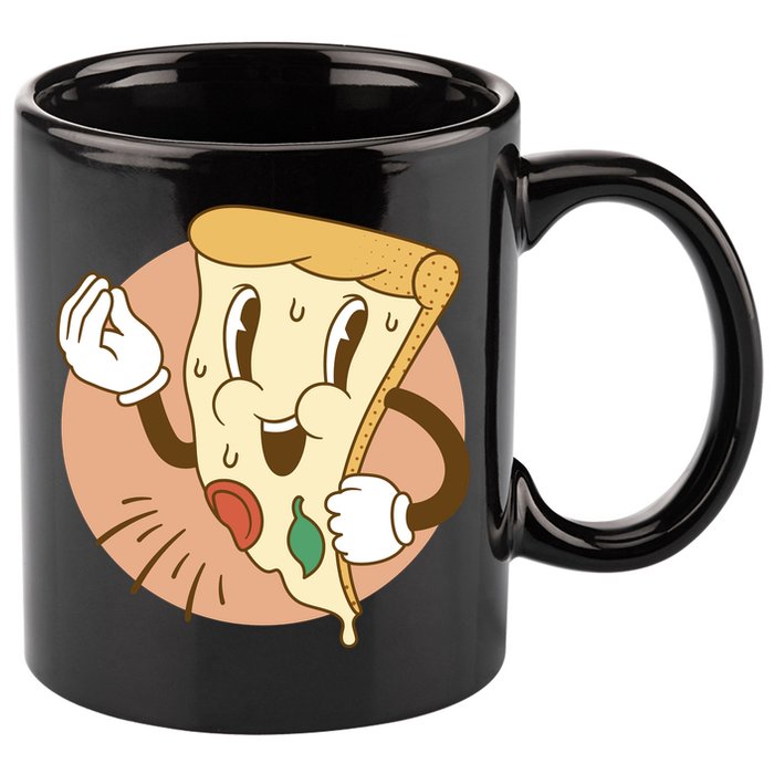 Italian Pizza 11oz C Handle Ceramic Mug