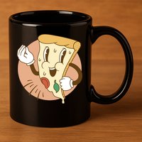 Italian Pizza 11oz C Handle Ceramic Mug