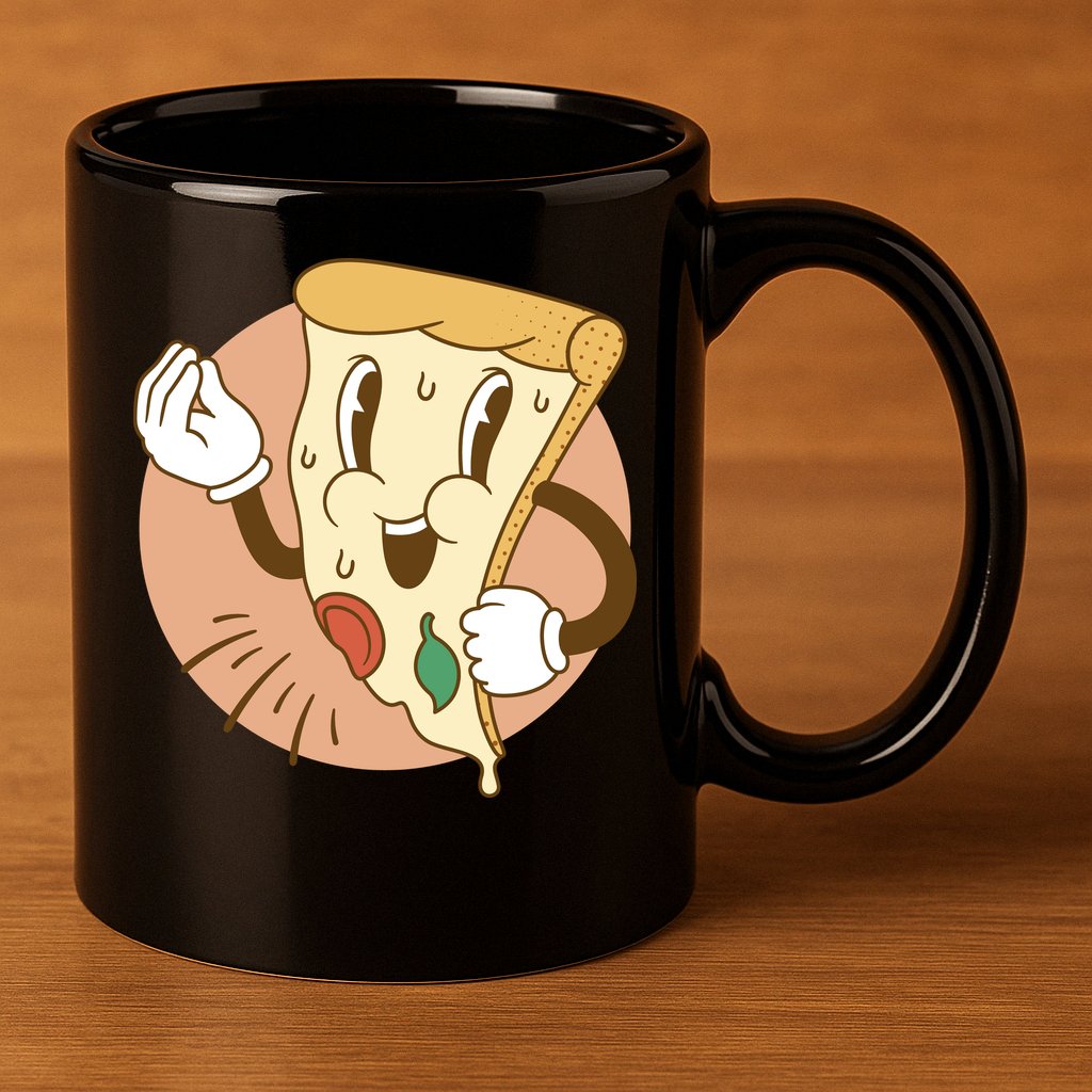 Italian Pizza 11oz C Handle Ceramic Mug