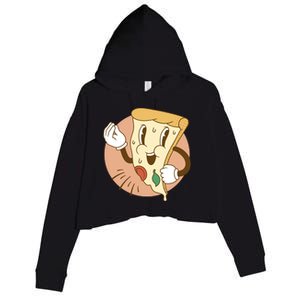 Italian Pizza Crop Fleece Hoodie