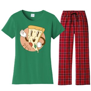 Italian Pizza Women's Flannel Pajama Set