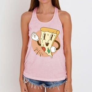 Italian Pizza Women's Knotted Racerback Tank