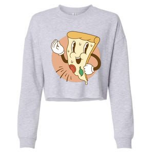 Italian Pizza Cropped Pullover Crew