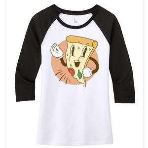 Italian Pizza Women's Tri-Blend 3/4-Sleeve Raglan Shirt