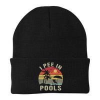I Pee In Pools Sarcastic Sayings For Pools Lovers Retro Beanie