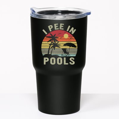 I Pee In Pools Sarcastic Sayings For Pools Lovers Retro Tumbler