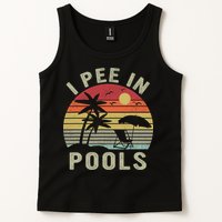 I Pee In Pools Sarcastic Sayings For Pools Lovers Retro Tank Top