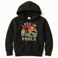 I Pee In Pools Sarcastic Sayings For Pools Lovers Retro Kids Hoodie