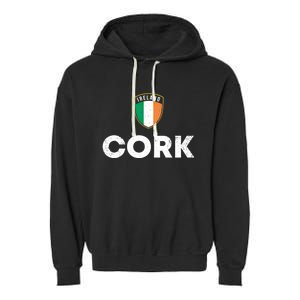 Ireland Pride Irish Roots Cork Gift Garment-Dyed Fleece Hoodie