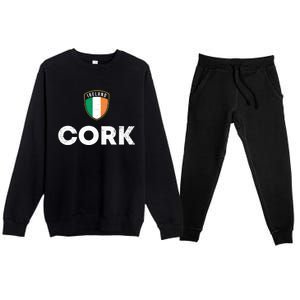 Ireland Pride Irish Roots Cork Gift Premium Crewneck Sweatsuit Set