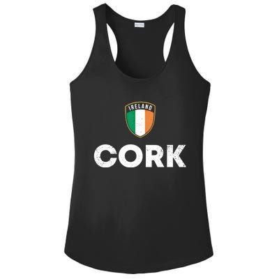 Ireland Pride Irish Roots Cork Gift Ladies PosiCharge Competitor Racerback Tank