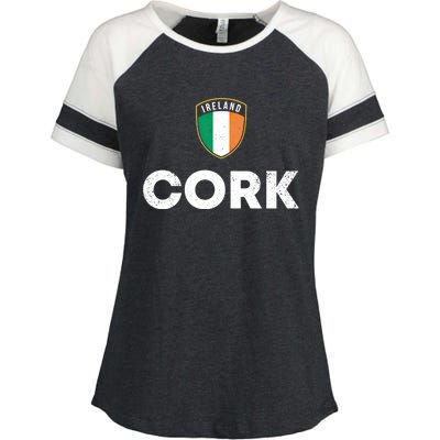 Ireland Pride Irish Roots Cork Gift Enza Ladies Jersey Colorblock Tee