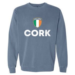 Ireland Pride Irish Roots Cork Gift Garment-Dyed Sweatshirt