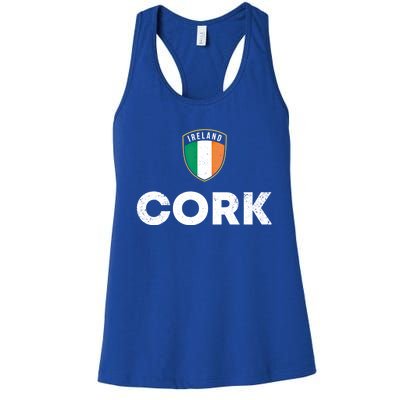 Ireland Pride Irish Roots Cork Gift Women's Racerback Tank