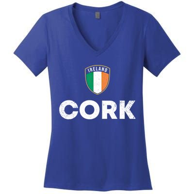 Ireland Pride Irish Roots Cork Gift Women's V-Neck T-Shirt