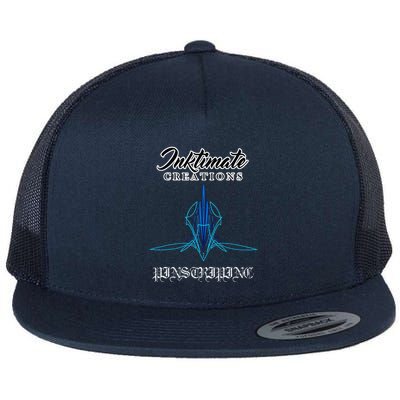 Inktimate Pinstripes Flat Bill Trucker Hat