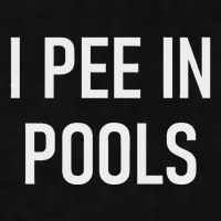 I Pee In Pools Funny Jokes Sarcastic Sayings Ladies PosiCharge Tri-Blend Wicking Tank
