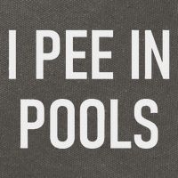 I Pee In Pools Funny Jokes Sarcastic Sayings Cotton Canvas Backpack