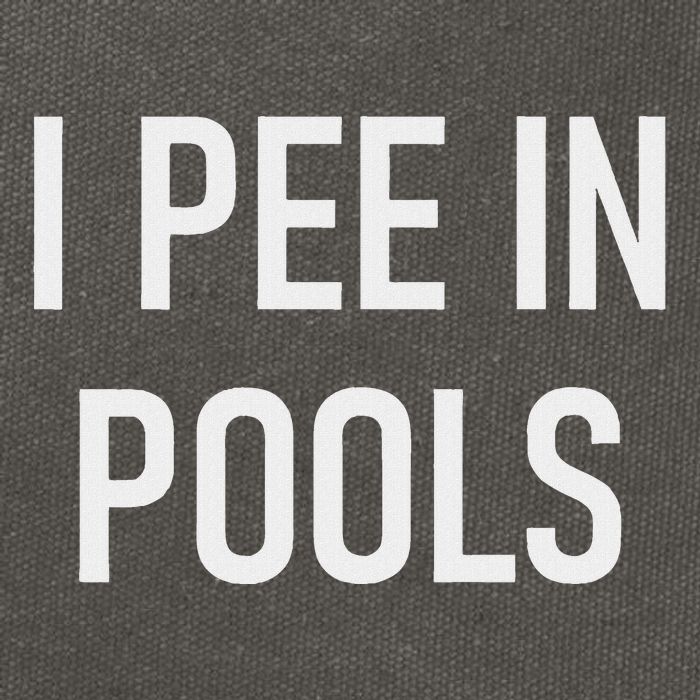 I Pee In Pools Funny Jokes Sarcastic Sayings Cotton Canvas Backpack