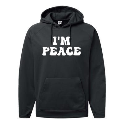 I'M PEACE - I COME IN PEACE Funny Couple's Matching A Performance Fleece Hoodie