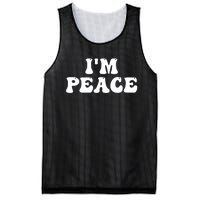 I'M PEACE - I COME IN PEACE Funny Couple's Matching A Mesh Reversible Basketball Jersey Tank