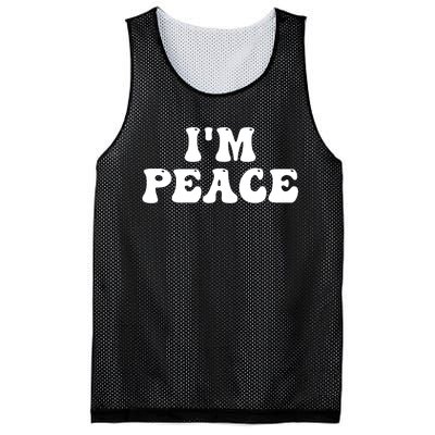 I'M PEACE - I COME IN PEACE Funny Couple's Matching A Mesh Reversible Basketball Jersey Tank