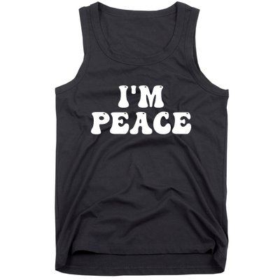 I'M PEACE - I COME IN PEACE Funny Couple's Matching A Tank Top