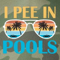 I Pee In Pools Funny Jokes Sarcastic Sayings Legacy Tie Dye Trucker Hat