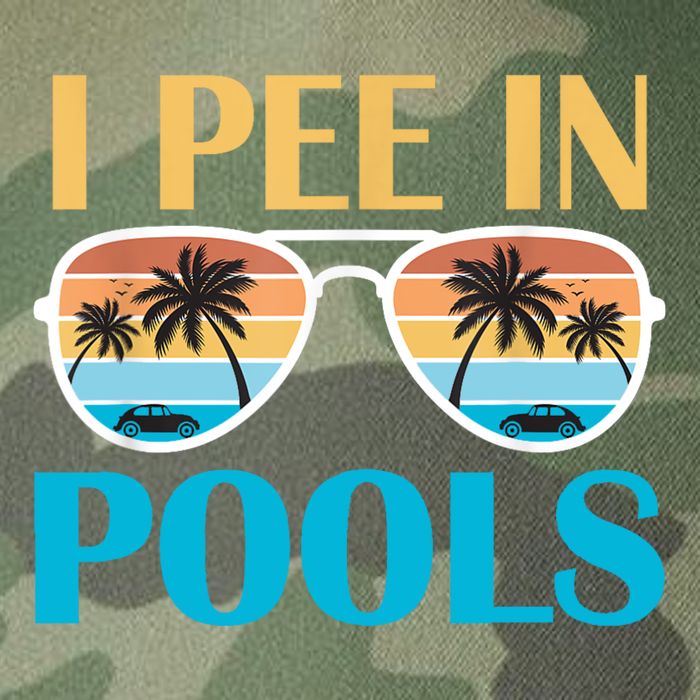 I Pee In Pools Funny Jokes Sarcastic Sayings Legacy Tie Dye Trucker Hat