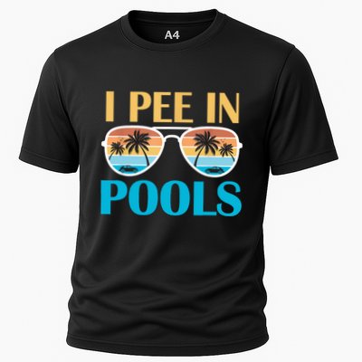 I Pee In Pools Funny Jokes Sarcastic Sayings Performance Shirt