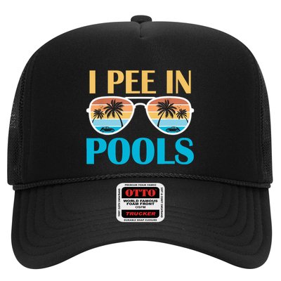 I Pee In Pools Funny Jokes Sarcastic Sayings Trucker Hat
