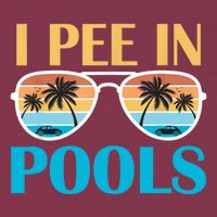 I Pee In Pools Funny Jokes Sarcastic Sayings 16oz Travel Tumbler