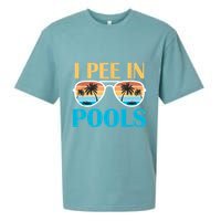 I Pee In Pools Funny Jokes Sarcastic Sayings Sueded Cloud Jersey T-Shirt
